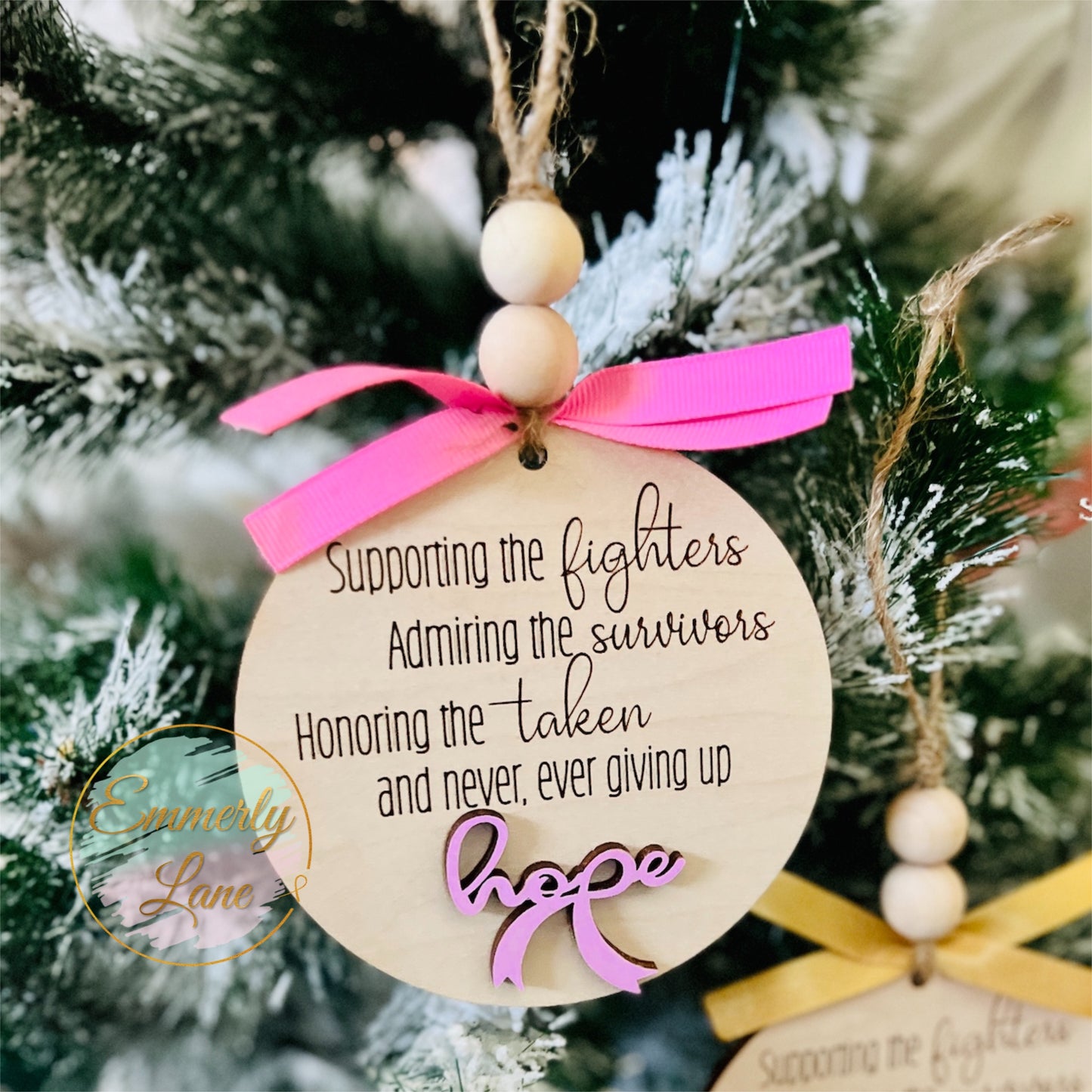 Hope Ornament- supporting, admiring, & honoring