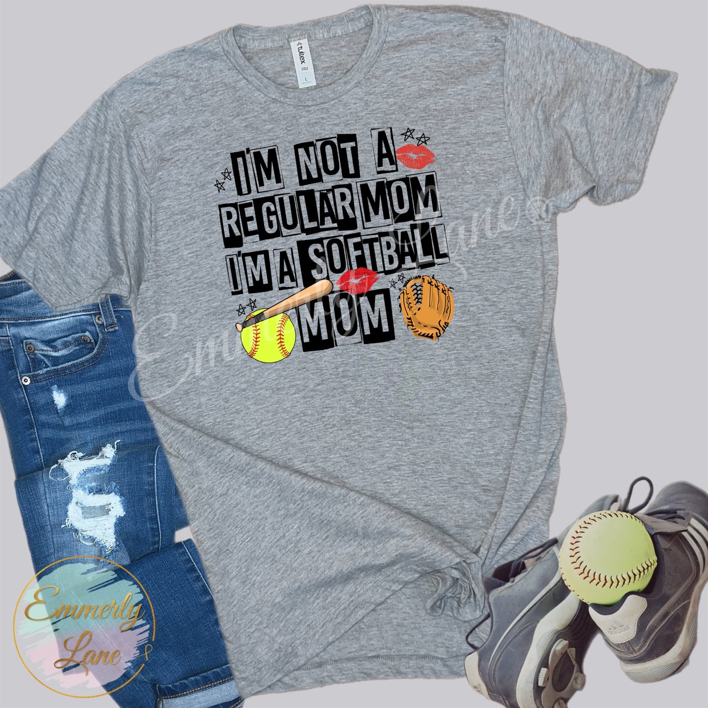 I'm not a regular mom, I'm a softball Mom Tee