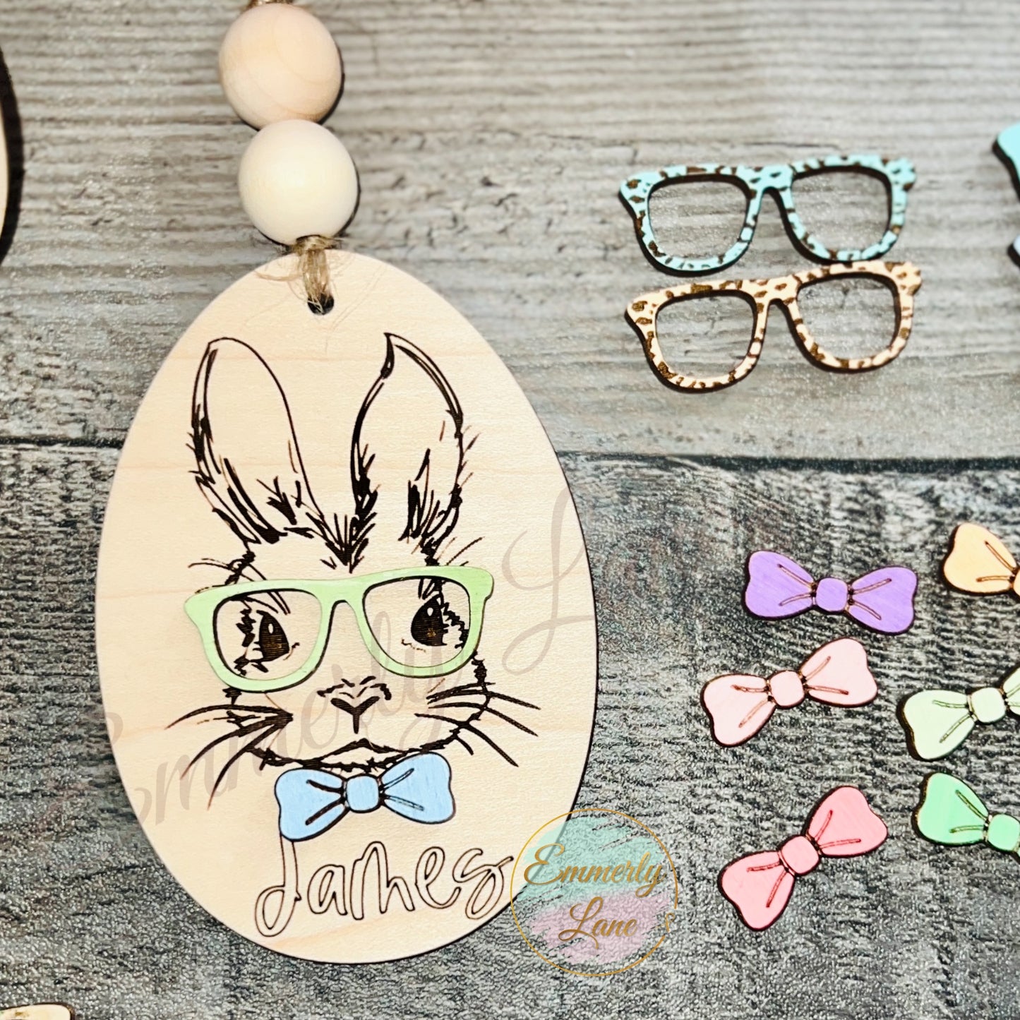 Personalized Bunny Easter Basket Tags